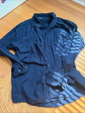 Joe Fresh Navy Blue Casual Button-Down Shirt